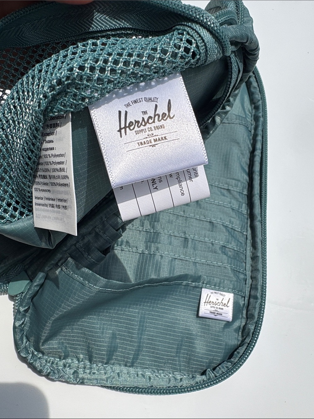 Herschel Supply Company Dark Teal Travel Pouch NWOT - Picture 4 of 8